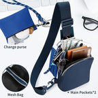 Waterproof Clear Bag for Stadium Events, Women's Crossbody Clear Sling Bag with Coin Wallet, Shoulder Bag for Daily Use