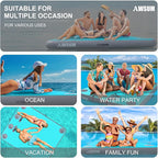 AWSUM Inflatable Floating Dock Air Dock Platform Floating Island Raft with None-Slip Surface for Pool Beach Ocean