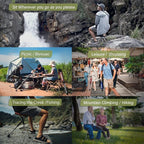 STEP2GOLD Ta-Da Chair Series 2- Portable Walking Stick, Cane with Seat, Foldable Chair, Hiking Stick, for Camping, Hiking, Lightweight Aluminum, Easy Carry, Anti-Slip