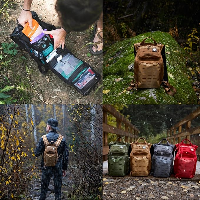 MY MEDIC The Recon Standard Emergency Medical Kit - First Aid Survival Essentials & Supplies | Must Haves for Any Home, Car, Travel, Office, or Business - Coyote