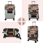 Travel Luggage Cover Suitcase Protector Fits 18-32 Inch Wheel Covers PatternedTravel Related Items Flower Luggage Protector Elastic S