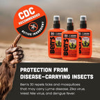 Ben's Tick & Insect Repellent - Travel Size Bug Spray with 30% DEET for Mosquitoes, Ticks & More - Up to 7 Hours of Protection - Fragrance-Free - 3.4 Fl Oz (4 Pack)