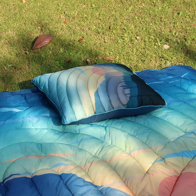 Camping Pillow,Supportive Compressible Travel Pillow Large Size Lightweight Camp Pillow with Storage Bag for Camping,Hiking,Backpacking,Airplane