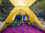 KAZOO 2／4 Person Camping Tent Outdoor Waterproof Family Large Tents 2/4 People Easy Setup Tent with Porch Double Layer