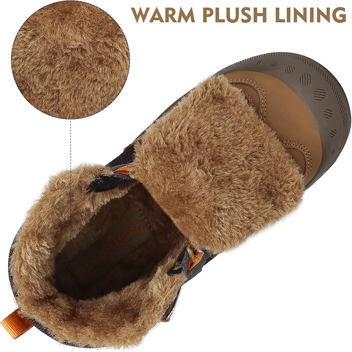 Mishansha Kids Hiking Boots Toddler Girls Boys Hiking Shoes Water-Resistant Anti-Collision Non-Slip Athletic Outdoor Trekking Boots