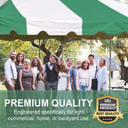 Party Tents Direct 20'x20' Weekender Standard Canopy Pole Tent - Easy Up Canopy Tent with 80 Person Capacity - Outdoor Canopies for Parties, Weddings, & Events (Green/White Top)