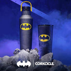 Corkcicle Sport Canteen - Keeps Beverages Cold 25 Hours - Triple Insulated Stainless Steel - Screw-On Lid - Reusable Bottle - Summer Drinkware Gift - Keeps Drinks Ice Cold - 20 oz - Batman
