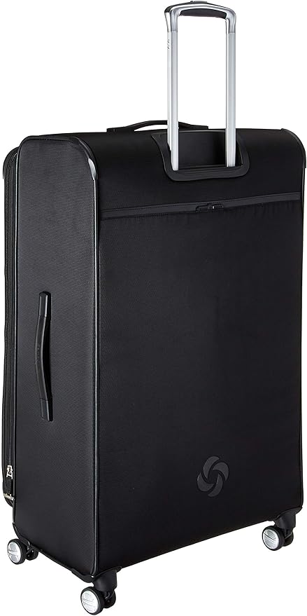 Samsonite Solyte DLX Softside Expandable Luggage with Spinner Wheels, Midnight Black, Checked-Large 29-Inch