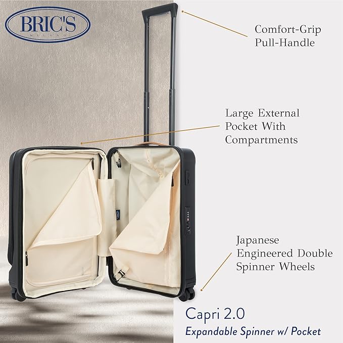 Bric's Capri 2.0 21" Spinner w/Pocket Expandable