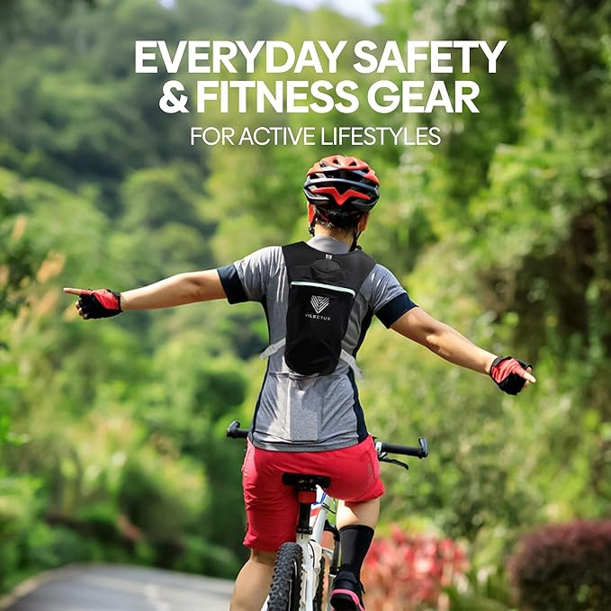 Running Vest for Women Men - Hydration Backpack with Cooling Towel & Tube Cleaner, 2.0L Water Bladder Bag, Lightweight Reflective Backpack for Hiking, Marathon & Trail Running Hydration Vest