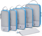 BAGSMART 6 Set /4 Set/2 Set Compression Packing Cubes for Travel, Lightweight Luggage Organizer Bags, Durable Space Saver Bags Travel Essentials