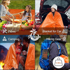 Emergency Blankets for Survival, 2-Pack/4-Pack Space Blankets, Gigantic & Extremely Thick Survival Blanket, Suitable for Outdoor Survival, Camping, and Hiking