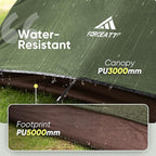 Forceatt Camping Tent 2/3/4 Person, Professional Waterproof & Windproof Lightweight Backpacking Tent Suitable for Outdoor,Hiking,Camping, Mountaineering and Travel