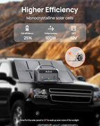 DaranEner Portable Power Station 600W with Solar Panel 80W, 288Wh LiFePO4 Battery Backup w/2 AC Outlets, 1.7H Fast Charging Solar Generator for Camping, RV Travel, Home Emergencies