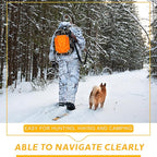 4 Pcs Blaze Orange Safety Panel with Reflective Strips, 12'' x 9'', High Visibility Hunting Mesh Tent Backpack Cover Safety Panel for Outdoors Field Hiking Camping Biking Traveling