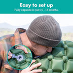Ultralight Sleeping Mat - Inflatable & Compact Camping Air Mattress for Backpacking, Hiking