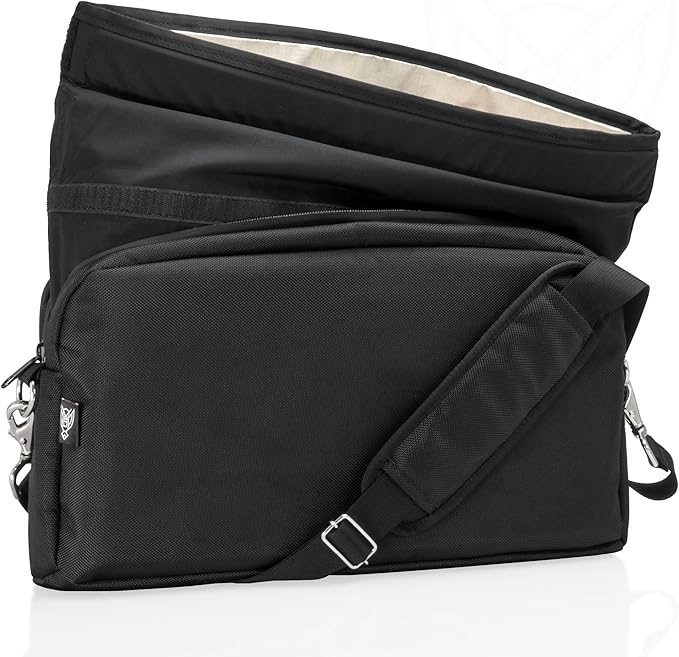 Xtreme Sight Line ~ XTECH Faraday Bag ~ for Tablets, 13" Laptops, and Other Medium Size Electronics ~ Data Security for Executive Travel ~ Shoulder Strap Included ~ Red Interior