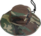 Wide Brim Hiking Fishing Safari Boonie Bucket Hats 100% Cotton UV Sun Protection for Men Women Outdoor Activities