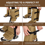 CAMULAND Snake Gaiters for Men & Women, Durable Waterproof Snake Guards for Lower Leg Protection