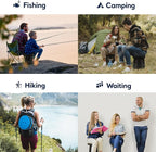 2025 Upgraded Collapsible Stool, Portable Folding Stool Max 620lb, Height Adjustable Retractable Telescopic Seat, Travel Chair, Foldable Camping Seat or Footrest Gift for Outdoors