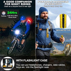 Rechargeable Flashlights High Lumens - Super Bright Small Pocket Magnetic Flashlight, 8 Modes LED Tactical Flash Light, Dual Button Powerful Flashlight for Camping (2, Yellow Gold)