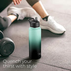 SipX™ Triple-Insulated Stainless Steel Water Bottle 40oz. With 3 Lids, BPA-Free Reusable Insulated Water Bottle Keeps Cold 24 Hours, Metal Water Bottle Made Of Sustainable Material For Hiking & Biking