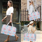 IBFUN Weekender Bags for Women, Travel Duffle Bag with Shoe Compartment Carry on Weekender Overnight Duffel for Weekend Travel Business Trip 3PCS