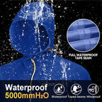 APEXUP Packable Rain Jacket Men with Reflective Zipper, Lightweight Waterproof Raincoat, Mens Rain Jacket for Outdoor Sports