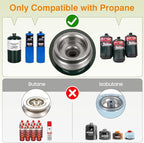 ODSD 2 Burner Camping Stove with Windshield, 20000 BTU Propane Camp Stove, Portable Folding Gas Stove, Camping Essentials Gears Includes Frying Pan, Coffee Stand & Carry Bag, Orange