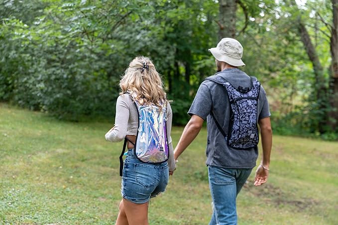 Vibe Festival Gear Hydration Pack Backpack with 2L Water Bladder for Women, Men, Teens, Kids - Hydropack Hydro Sports, Outdoor, Running, Camping, Hiking, Festivals, Raves