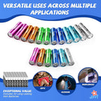 WdtPro LED Mini Flashlights 18 Pack, Aluminum Bright Flash Light with Lanyard, Assorted Colors, Small Flashlight for Home, Power Outage, Kids Reading, Camping, Party, Gift with Batteries
