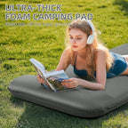 Memory Sleeping Pad, 3.1" Ultra-Thick Foam Sleeping Mats for Camping, Easy Inflate&Deflate,9.5 R-Value Insulated Camping Mattress Pad with Pillow, for Car Travel Tent