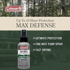 Coleman 100 Max 100% DEET Insect Repellent Pump for Ticks and Mosquitos - 4 oz Bottle