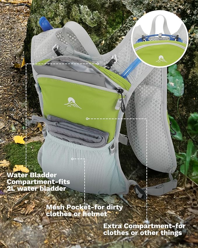 Running Vest for Women and Men, Hydration Running Backpack, Runners Vest, Hydration Vest for Walking, Marathon, Hiking