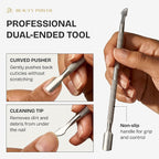 Beauty Power 9 in 1 Professional Manicure Pedicure Set - Stainless Steel Nail Clippers, Nano File, Cuticle Nipper, Scissors, Tweezers, Travel PU Leather Case for Men & Women - Gift Idea - Pink