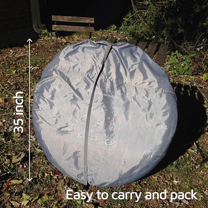 4 Person Easy Pop Up Tent,9.5’X6.6’X52'',Waterproof, Automatic Setup,2 Doors-Instant Family Tents for Camping, Hiking & Traveling