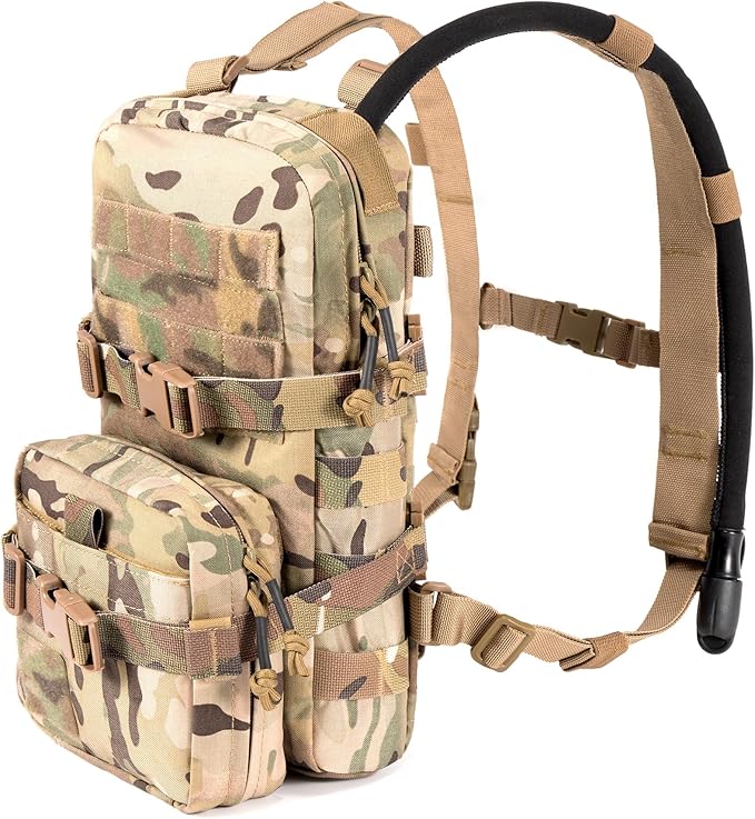 Tactical Small MOLLE Hydration Pack Outdoor Water Bladder Carrier Pack for Vest Backpack