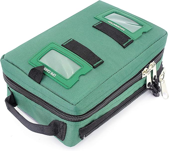 255PCs Compact First Aid Kit Emergency Survival Trauma Kit Medical Kit with Labeled Compartments for Boat Car Camping Hiking Travel & Backpacking