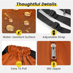 Vorspack Drawstring Backpack Water Resistant String Bag Sports Gym Sack with Side Pocket for Men Women