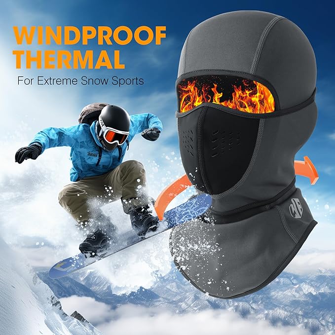 WTACTFUL Breathable Warmer Balaclava Ski Mask Windproof for Cold Weather Winter Skiing Snowboarding Snowmobile Motorcycle
