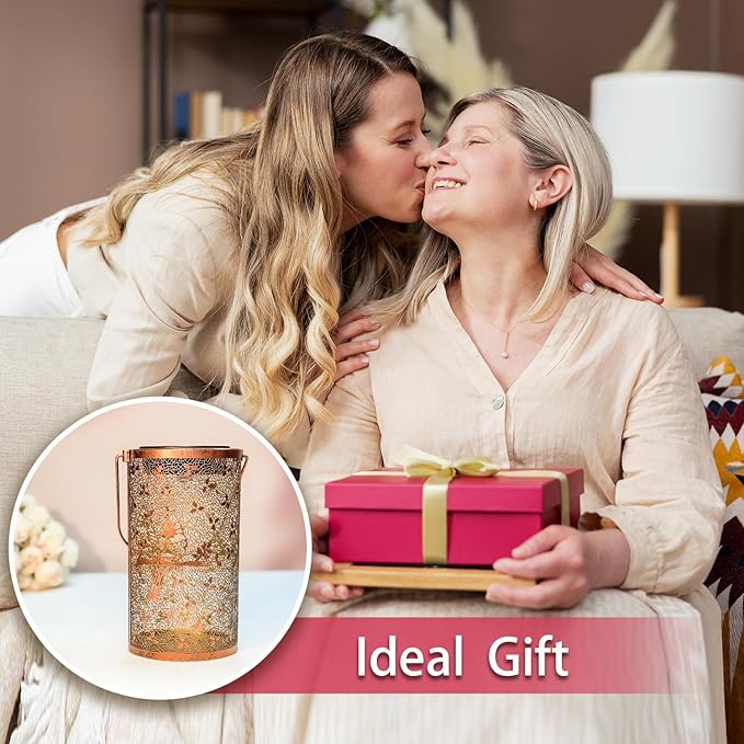 Cardinal Solar Lanterns Outdoor Waterproof Hanging Solar Lights Cardinal Gifts for Women Men Metal Bird Decorative LED Lanterns for Yard, Patio, Lawn, Tabletop, Pathway, Landscape, Garden Decor