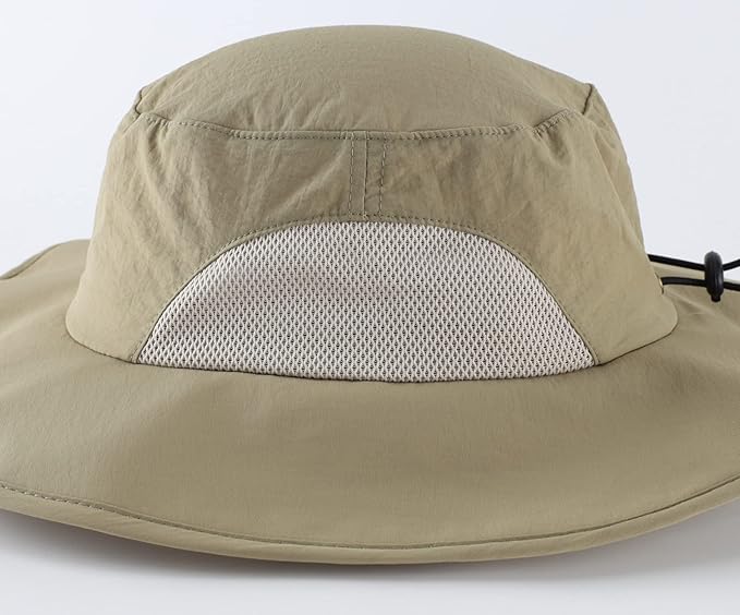 Home Prefer UPF50+ Mens Sun Hat Wide Brim Fishing Hat for Men UV Protection Womens Beach Bucket Hat for Golf Hiking Gardening