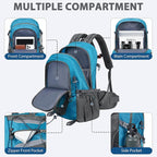 Hiking Backpack 30L Lightweight Travel Daypack Small Day Pack for Men Women Outdoor Camping Backpacking, Blue