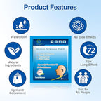 KONGDY 100 Counts Motion Sickness Patches for Kids Adults, Seasick Patches for Cruise with Waterproof and Non Drowsy, Sea Sickness Patches Behind Ear