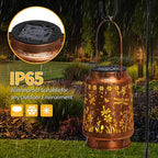 Solar Lanterns Outdoor Waterproof Garden Decor Mothers Day Gifts for Mom Women Birthday Gifts Ideas Metal Bird Decorative LED for Patio Pathway Landscape Walkway Terrace Balcony Lawn Yard (Dragonfly)