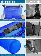HEETA Dry Bag Waterproof for Women Men, 5L/10L/20L/30L/40L Roll Top Lightweight Dry Storage Bag Backpack with Phone Case for Travel Swimming Boating Kayaking Paddle Board Camping Beach Accessories