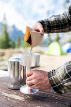 Stansport Aluminum Percolator Coffee Pot with Wire Handle