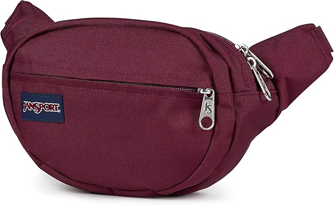 JanSport Fifth Avenue Fanny Pack Crossbody Bags for Women, Men - Stylish, Durable Waist Bag with Adjustable Belt, Main Zippered Pocket, Quick Stash Pocket - Travel Essentials - Black