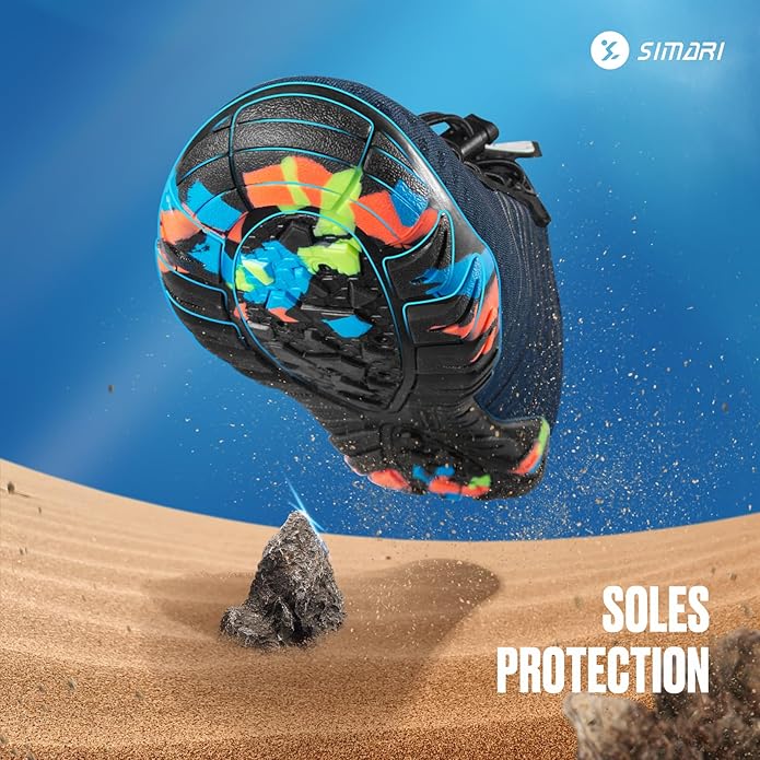 SIMARI Water Shoes for Women Men - Barefoot Quick-Dry Aqua Socks | Lightweight Swim Shoes for Surfing, Swimming, Beach Sports, Kayaking, Diving | Non-Slip Design