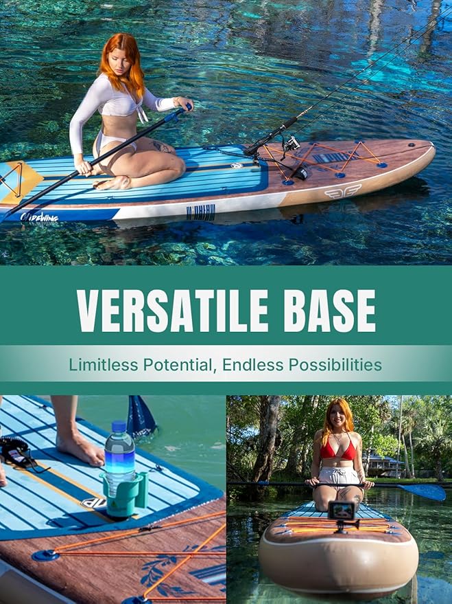 Niphean (Extra Large) Inflatable Paddle Board, SUP for 2+1 People/Family, Stand Up Paddle Board with (Beginner Friendly) StabilTrac Fin, Waterproof Phone Pouch, Paddle Boards for Adults, Gift Ideas